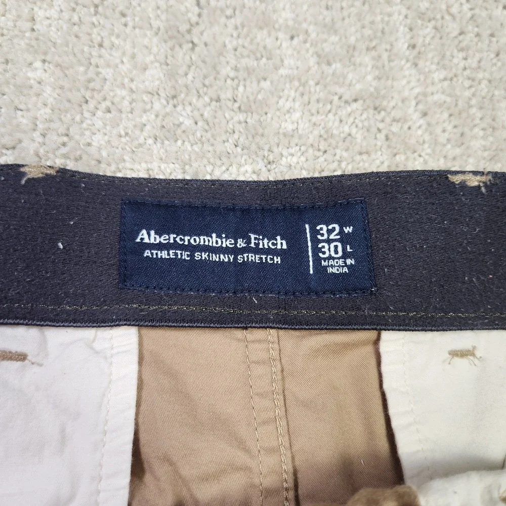 Abercrombie & Fitch Pants Men 32x28 READ* Khakis Athletic‎ Skinny Stretch